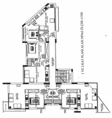 KYRENIA COURT SUITES XI - Apartments - 1st and 2nd floor plans
